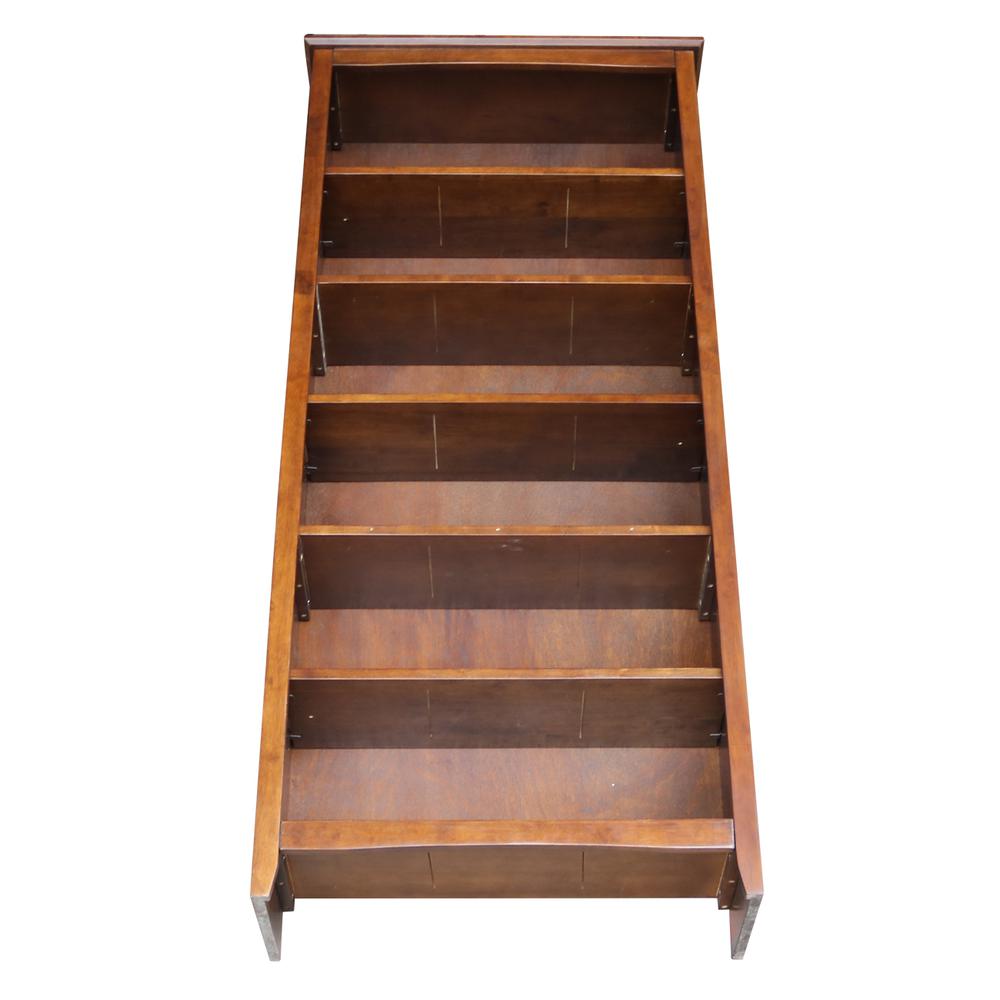 Shaker Bookcase - 72"H, Espresso. Picture 5