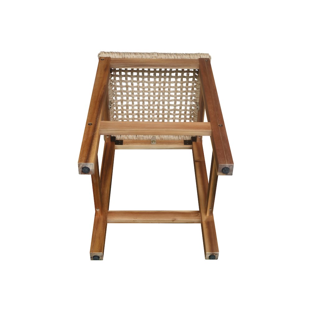Outdoor Set of Two Stools with Wicker Seats. Picture 5