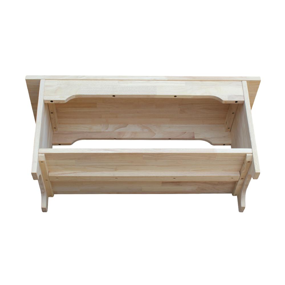 Brookstone Bench - 36" Long , Unfinished. Picture 5