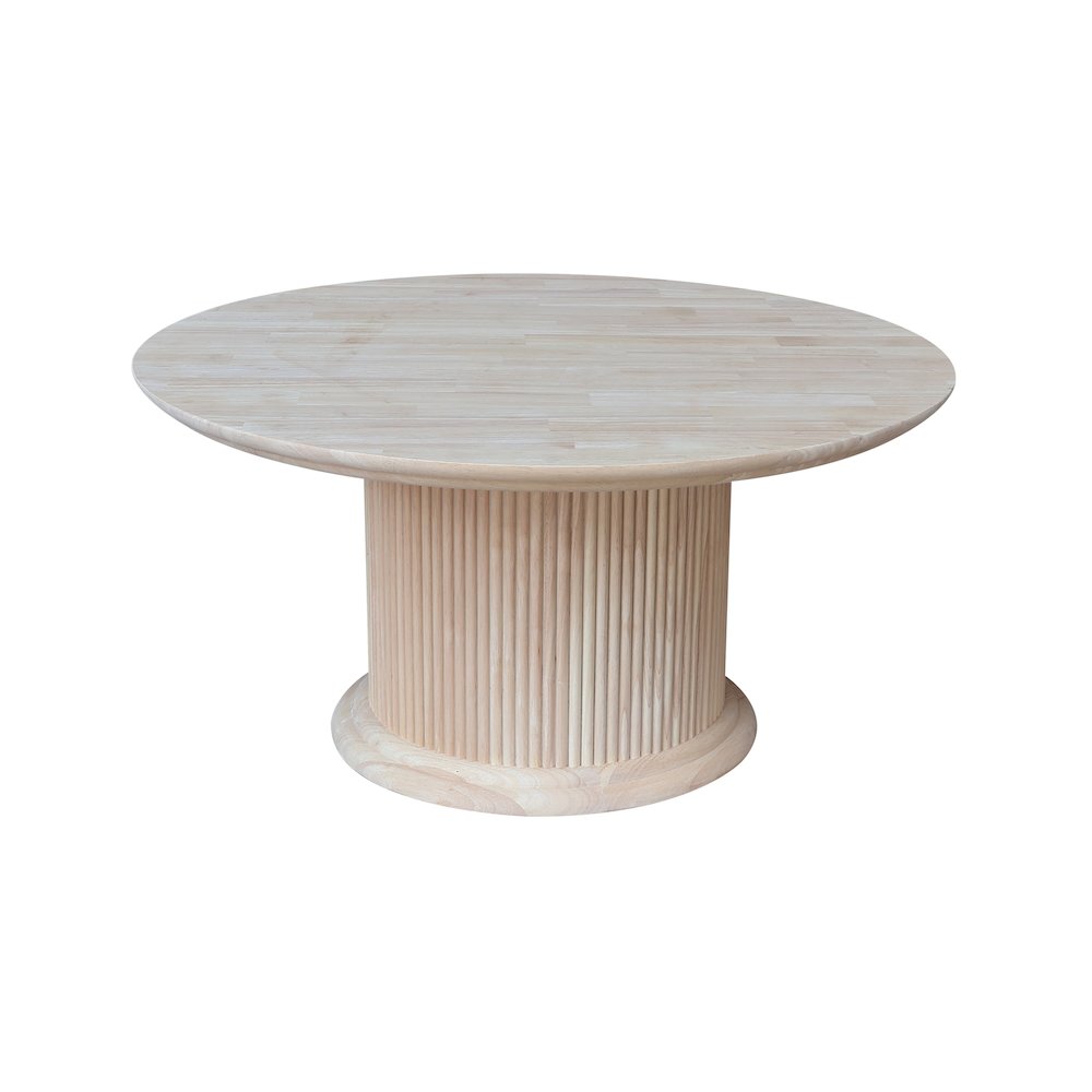 Haven Solid Wood Round Coffee Table. Picture 2