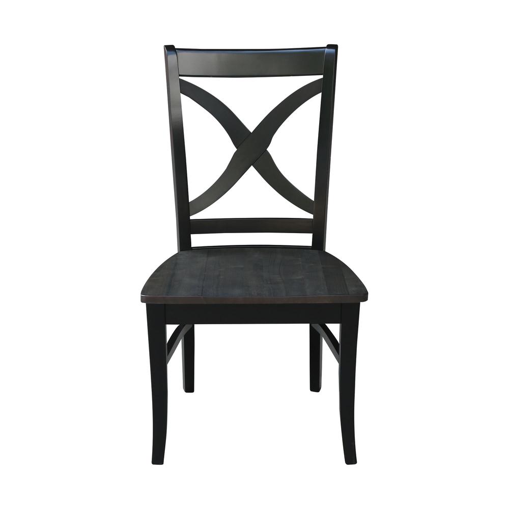 Set of Two Cosmo Chairs, Coal-Black/washed black. Picture 6