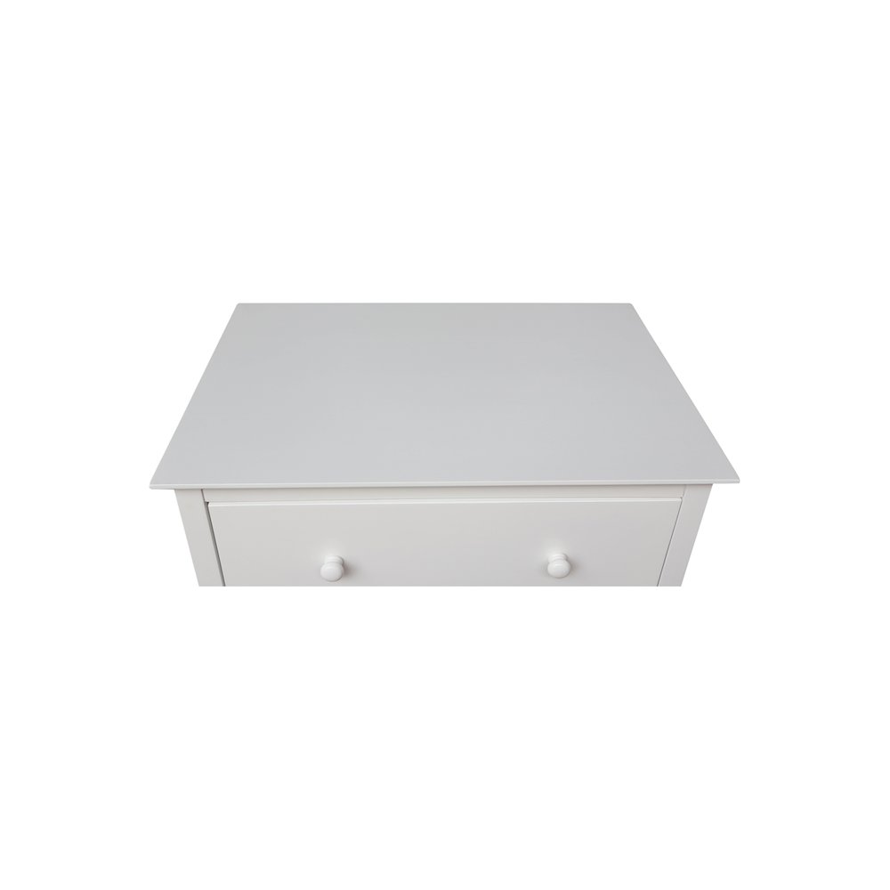 Solid Wood Bedroom Dresser/Chest with 3 Drawers, White. Picture 6