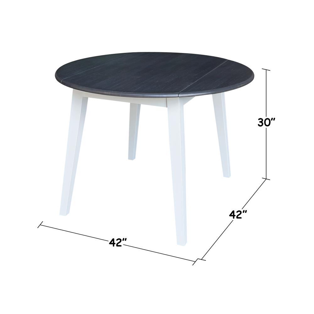42" Round Dual Drop Leaf Table. Picture 4
