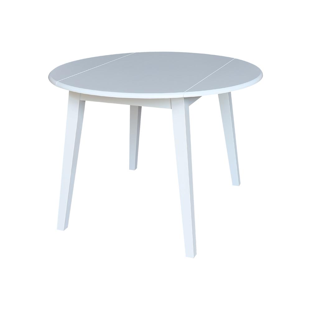 42" Round Dual Drop Leaf Table. Picture 1