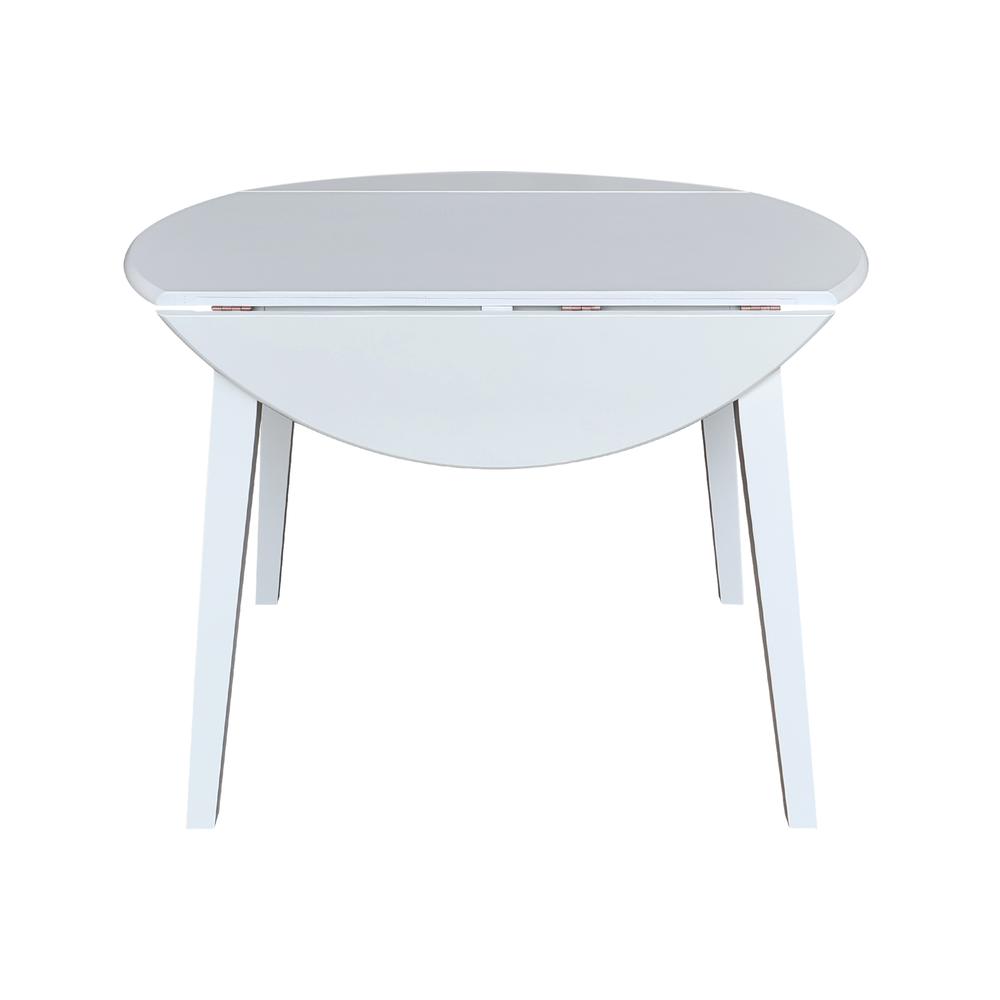 42" Round Dual Drop Leaf Table. Picture 8