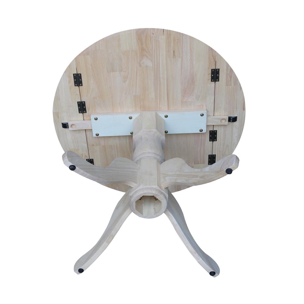 Dual Drop Leaf Table - 36", Unfinished. Picture 6