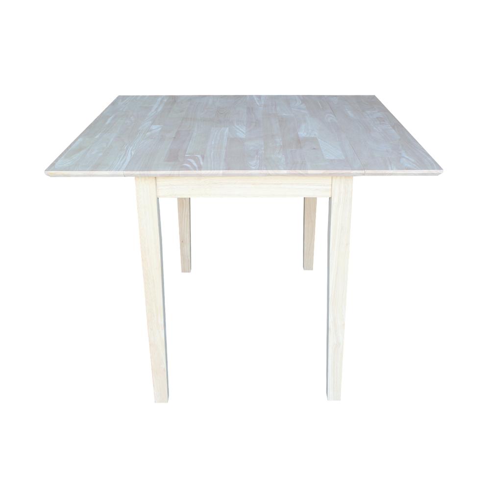 Dual Drop Leaf Dining Table - Square, Unfinished. Picture 3