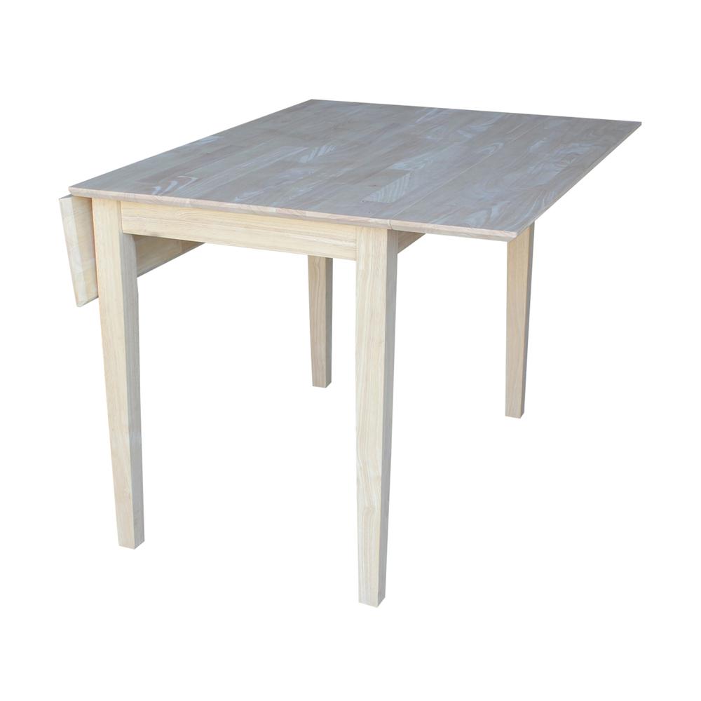 Dual Drop Leaf Dining Table - Square, Unfinished. Picture 4