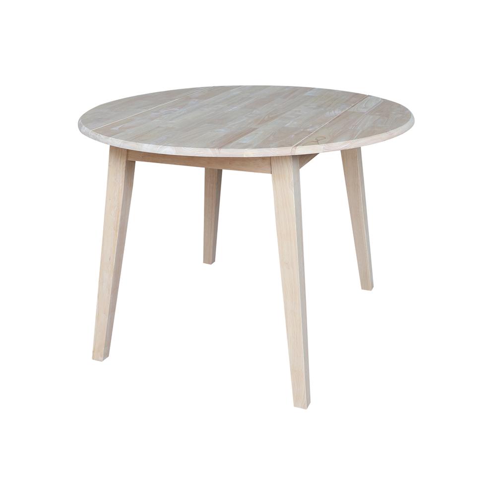 42" Round Dual Drop Leaf Table. Picture 1