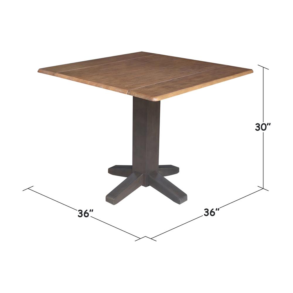 36" Square Dual drop leaf dining table. Picture 4