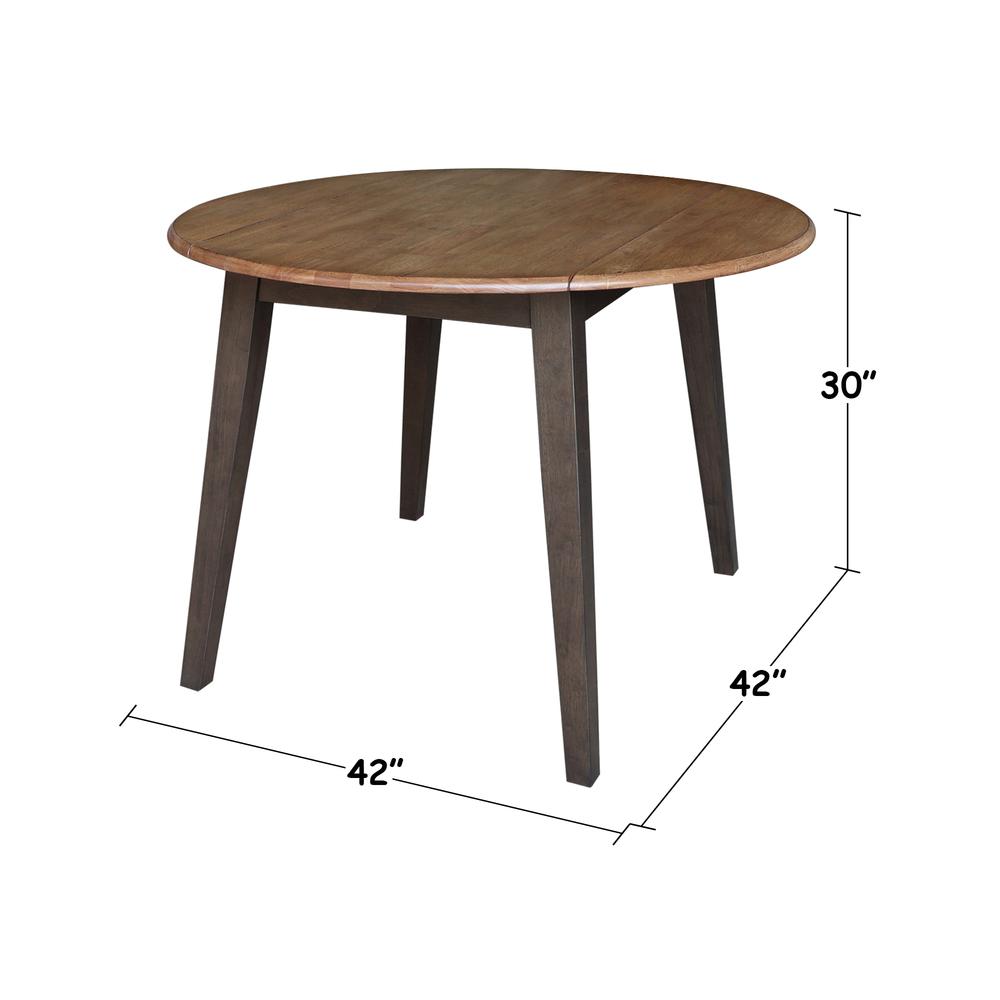42" Round Dual Drop Leaf Table. Picture 4