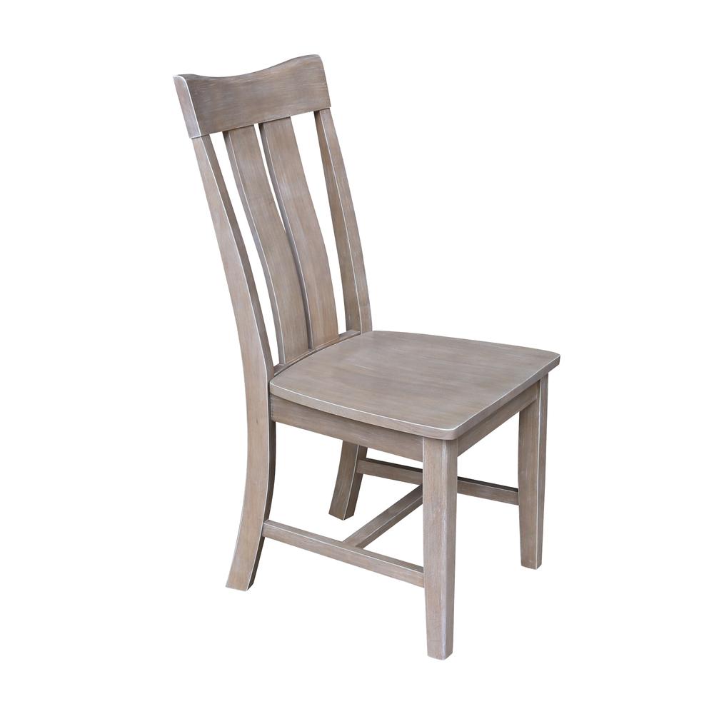 Set of Two Ava Chairs, Washed Gray Taupe. Picture 5
