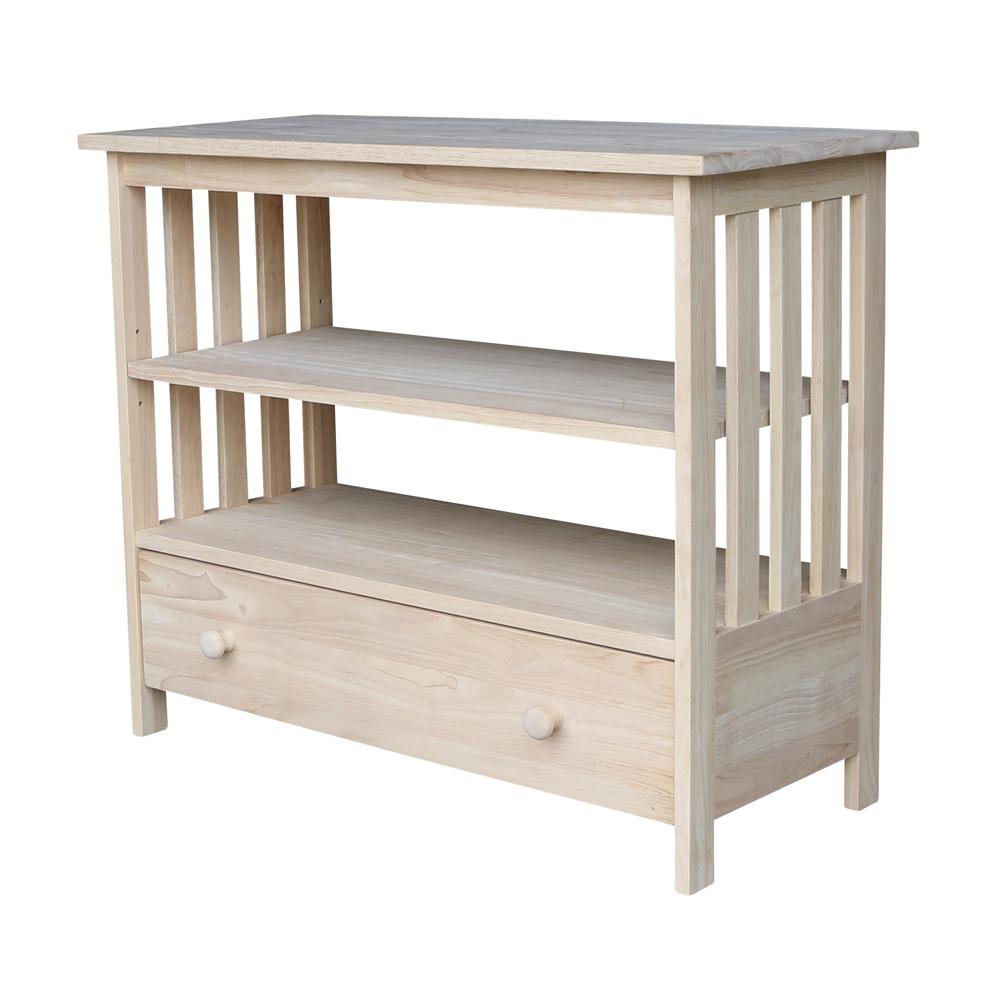 Mission Entertainment / TV Stand - 36", Unfinished. Picture 10