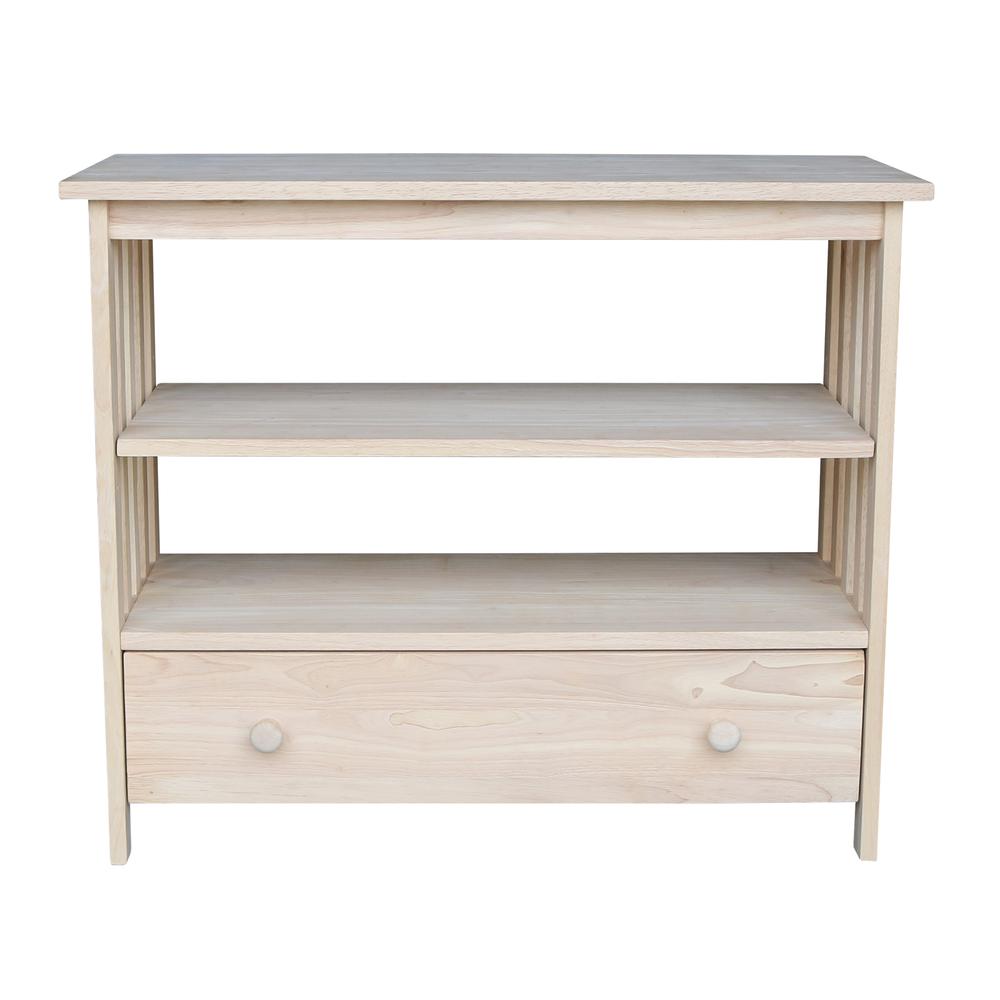 Mission Entertainment / TV Stand - 36", Unfinished. Picture 4