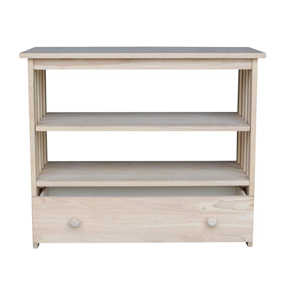 Mission Entertainment / TV Stand - 36", Unfinished. Picture 3