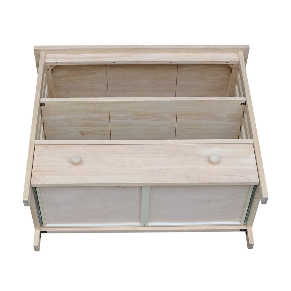 Mission Entertainment / TV Stand - 36", Unfinished. Picture 8
