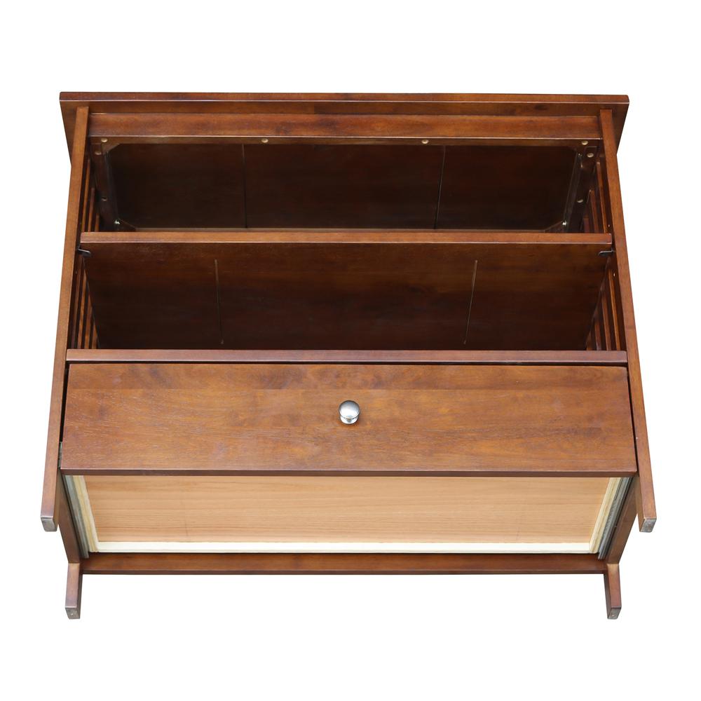 Mission Corner TV Stand, Espresso. Picture 8