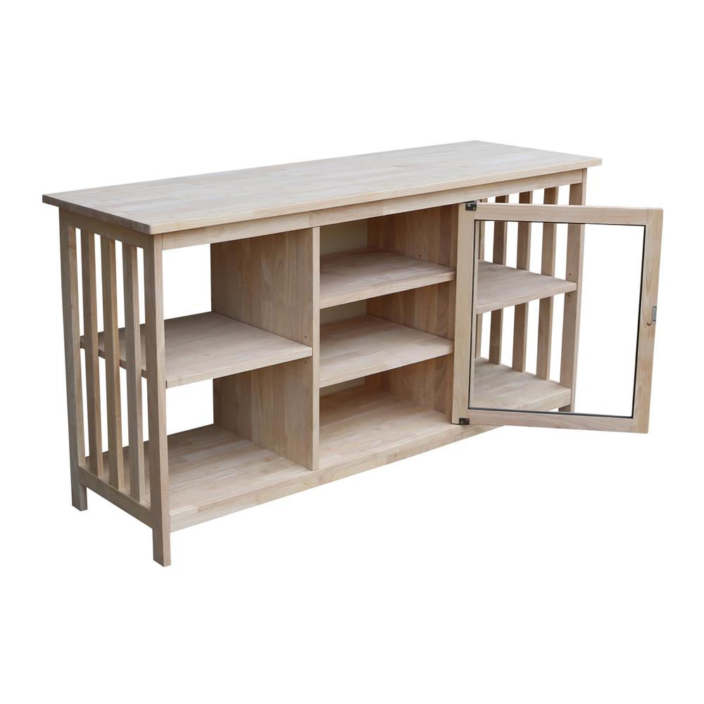 Mission Entertainment Stand, Unfinished. Picture 4