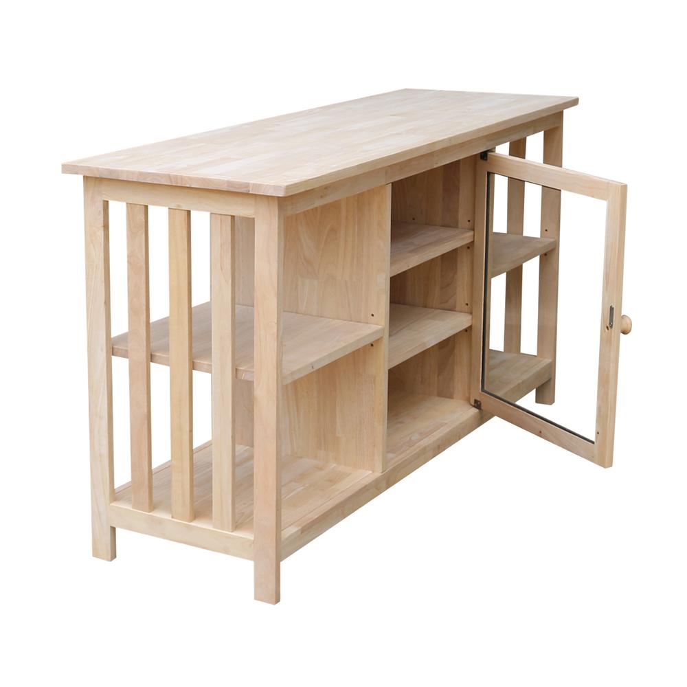 Mission Entertainment Stand, Unfinished. Picture 7