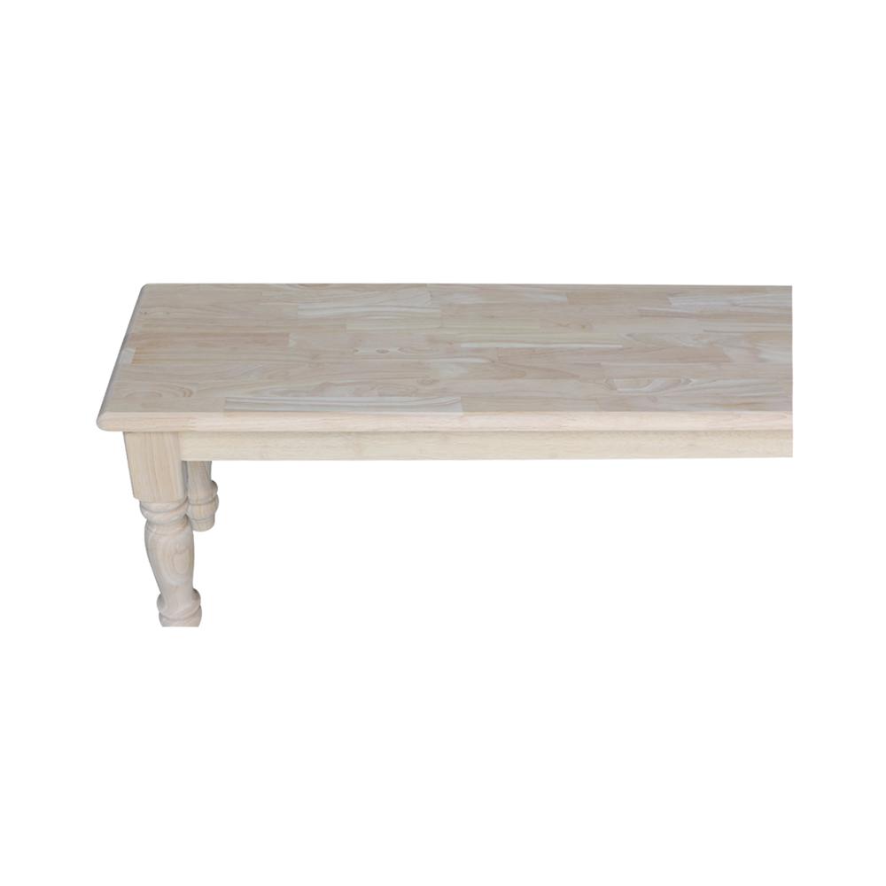 Farmhouse Bench, Unfinished. Picture 2