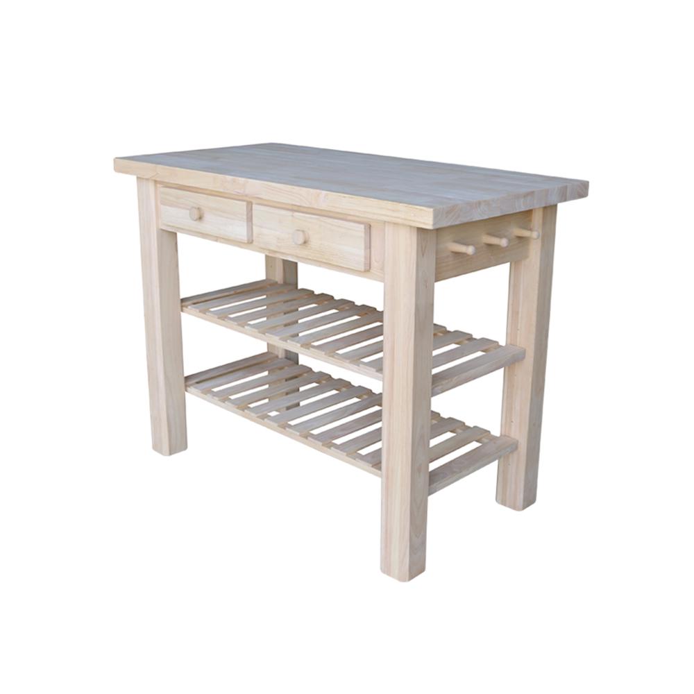 Kitchen Island, Unfinished. Picture 1