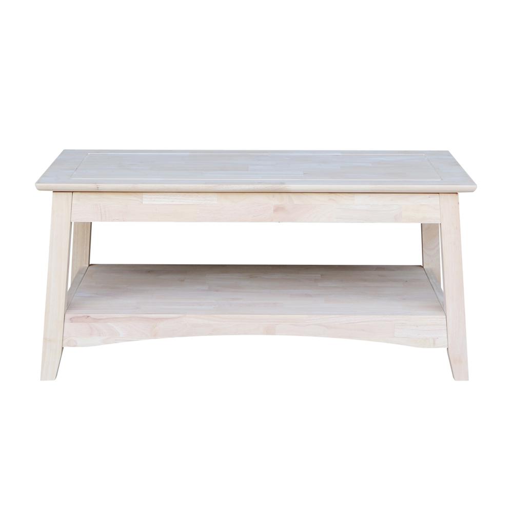 Bombay Tall Coffee Table-Includes Lift Top, Unfinished. Picture 7
