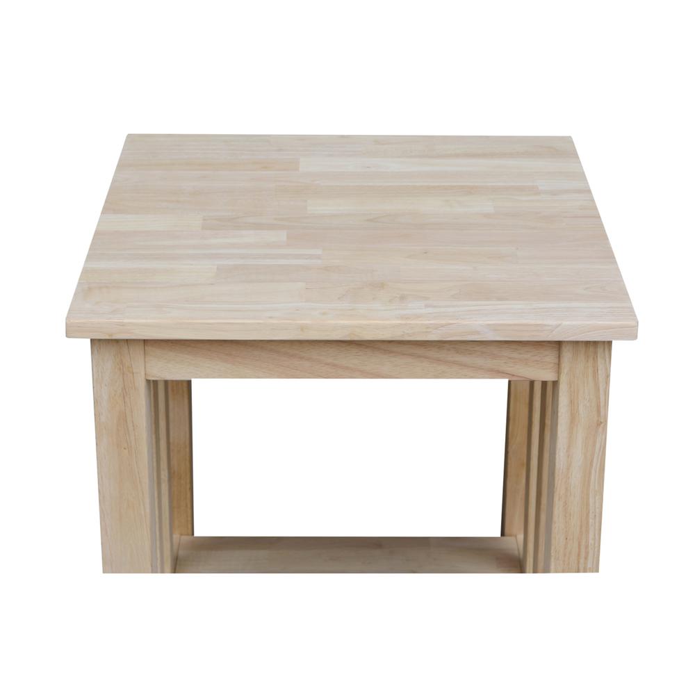 Mission Tall End Table , Unfinished. Picture 2