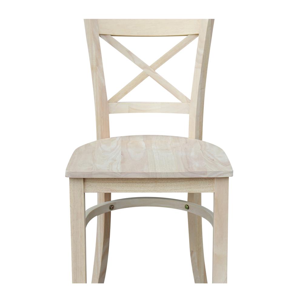 Charlotte Counter height Stool - 24" Seat Height, Unfinished. Picture 10