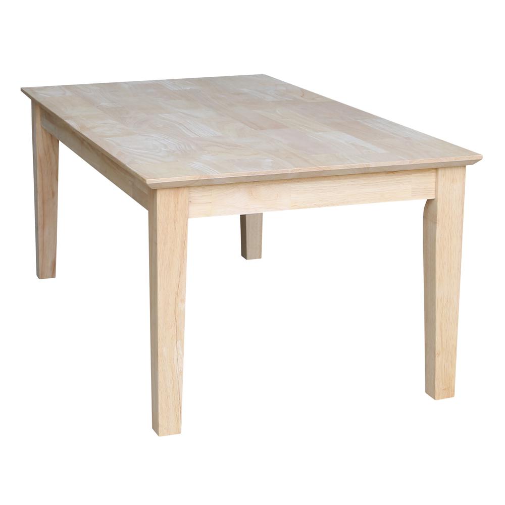 Shaker Coffee Table - Tall, Unfinished. Picture 4