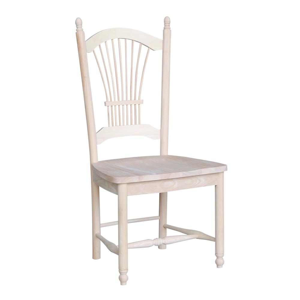 Set of Two Sheafback Chairs, Unfinished. Picture 6