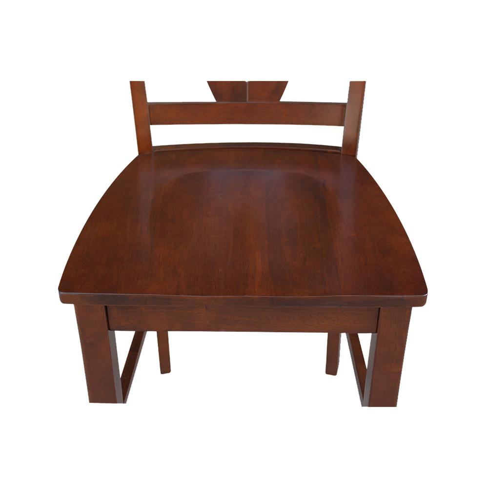 Verona Counter height Stool - 24" Seat Height, Espresso. Picture 2