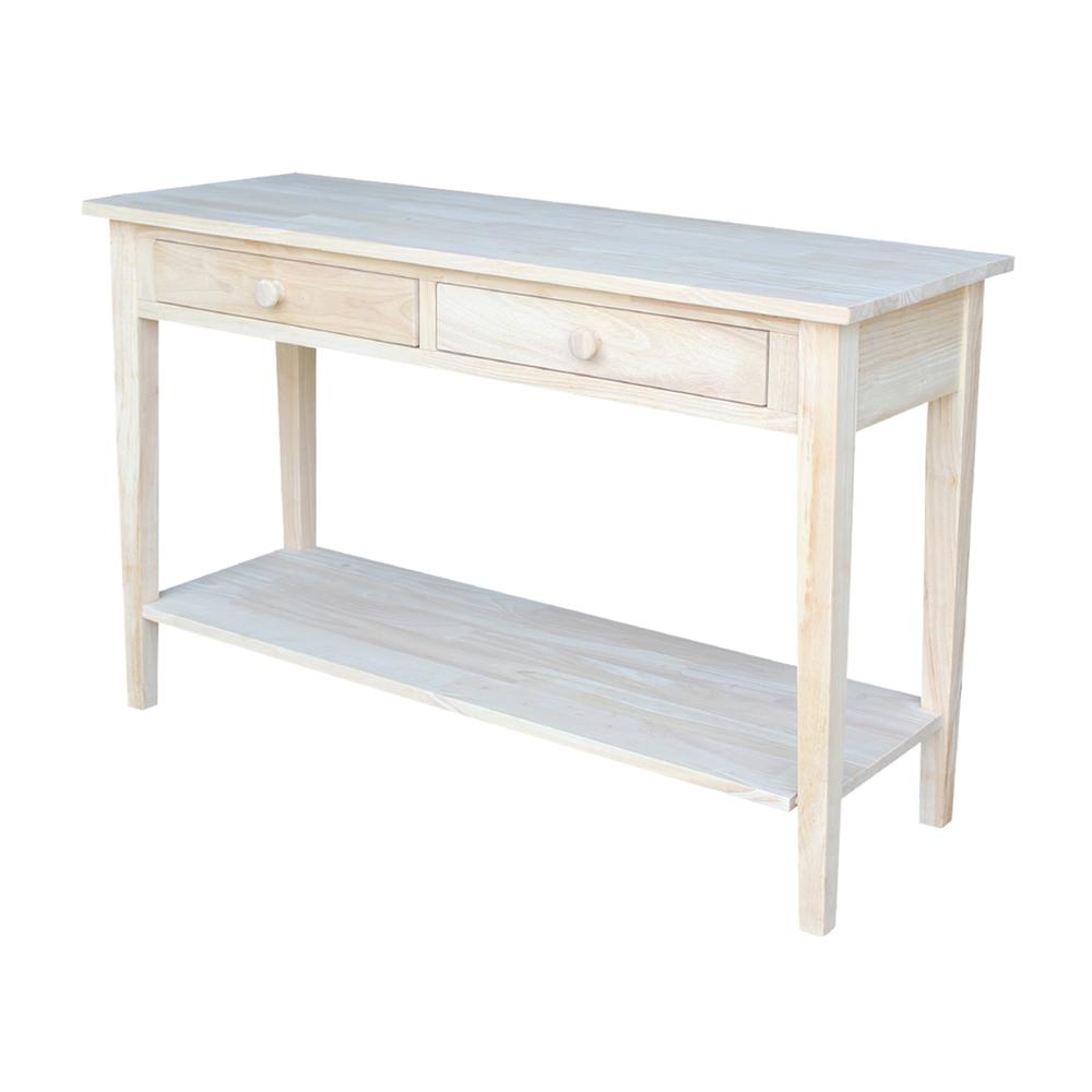Spencer Console - Server Table - Standard Length, Unfinished. Picture 1