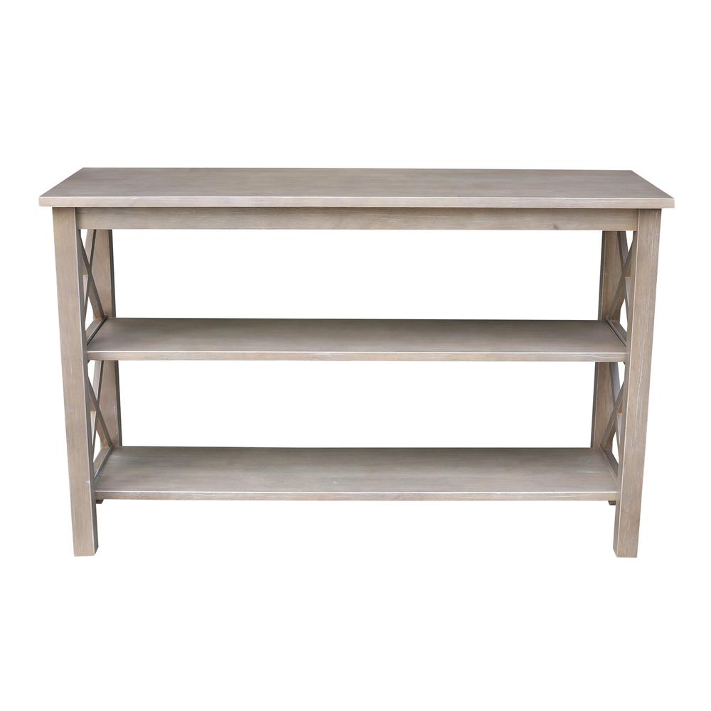 Hampton Console  Table, Washed Gray Taupe. Picture 4