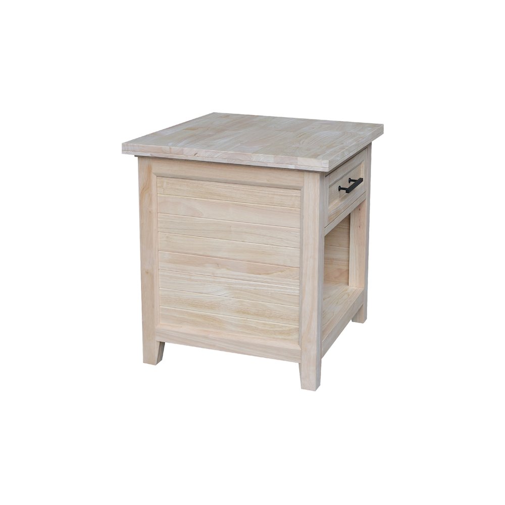 Sanibel Solid Wood End Table. Picture 3
