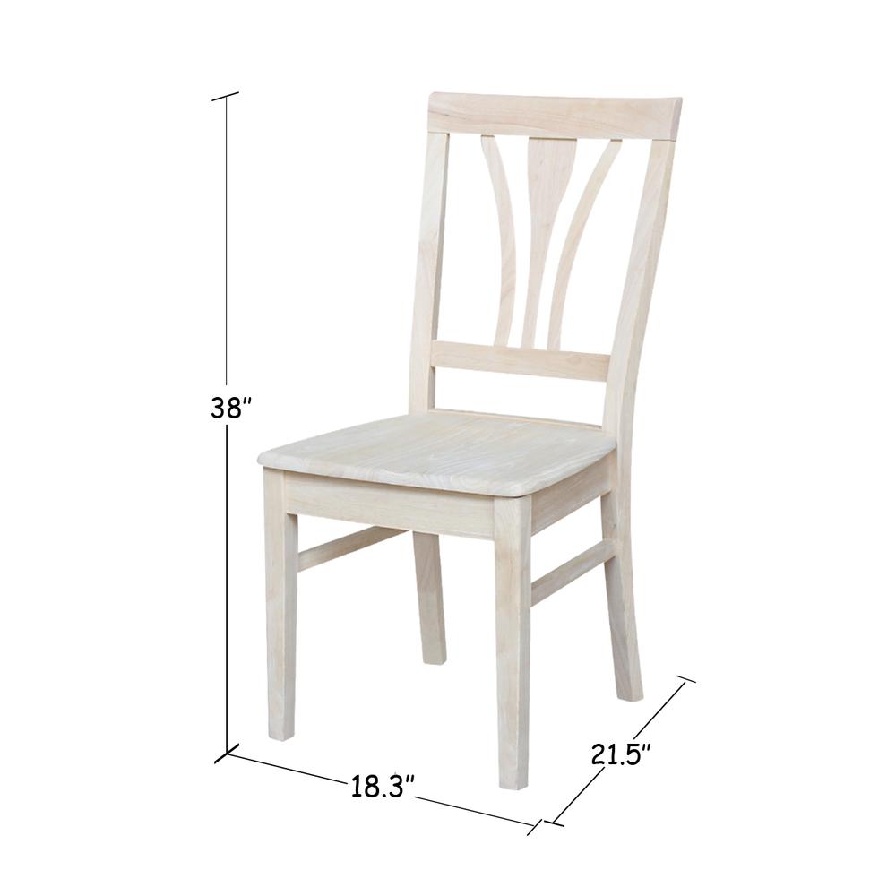 Set of Two Fanback Chair s, Unfinished. Picture 6