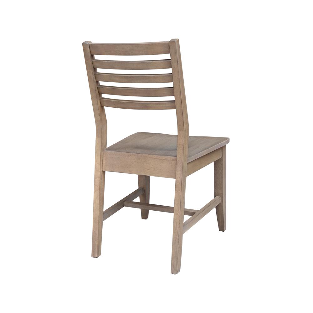Set of Two Solid Wood Soma Dining Chairs in Flax. Picture 4