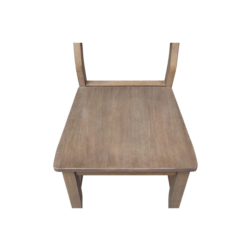 Set of Two Solid Wood Soma Dining Chairs in Flax. Picture 6