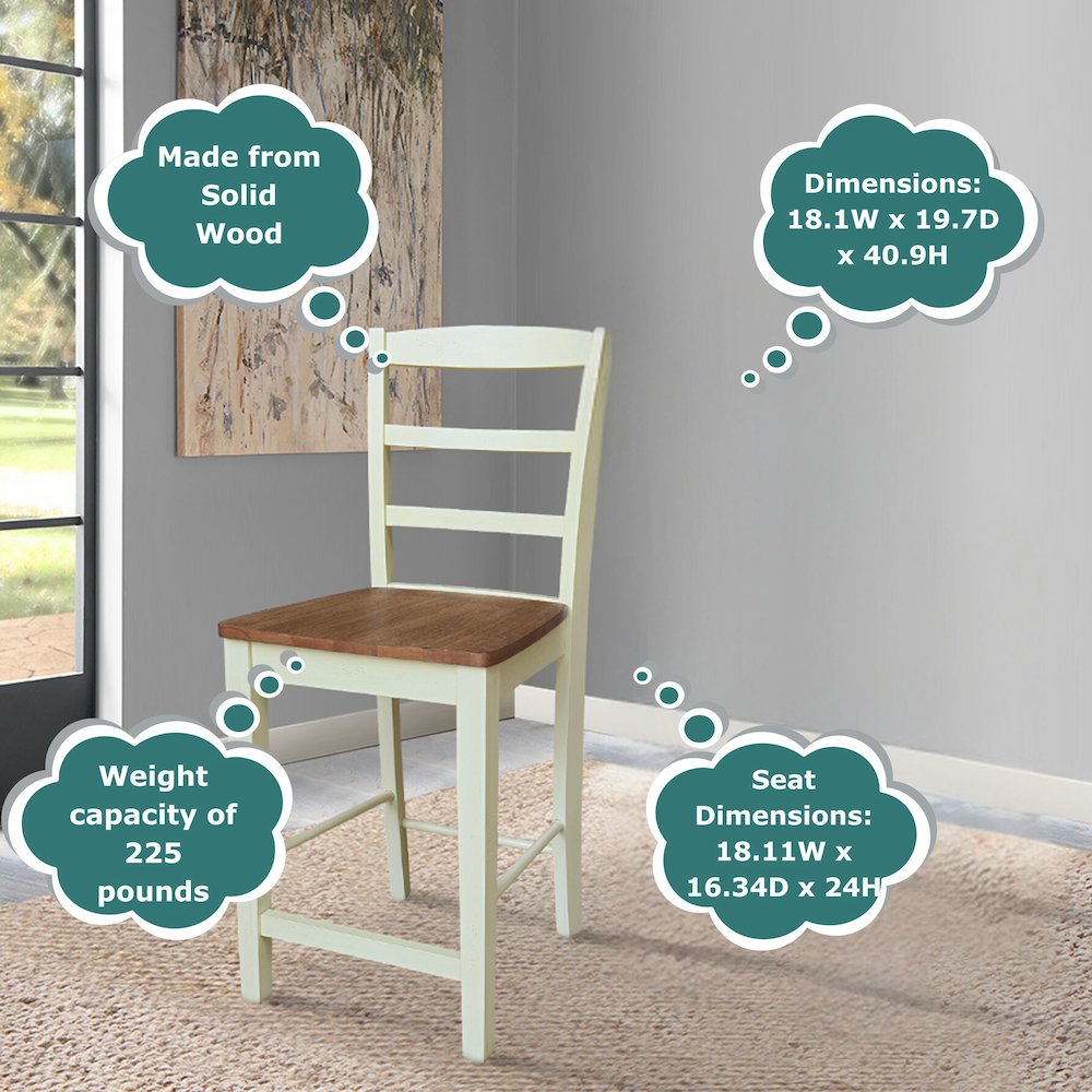 Madrid Counter Height Stool - 24" Seat Height. Picture 10