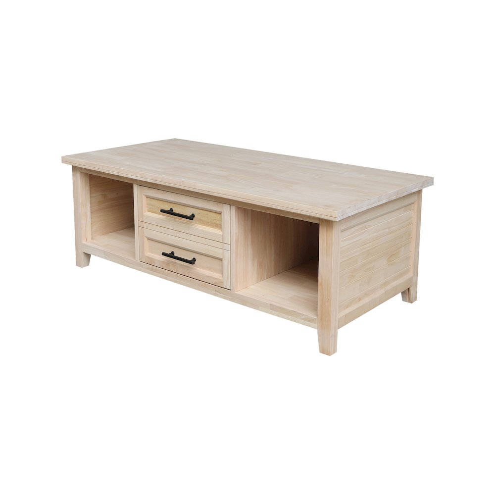 Sanibel Solid Wood Coffee Table. Picture 1