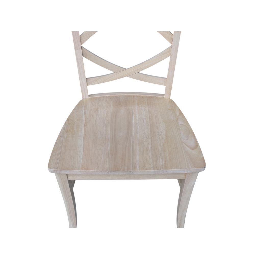 Set of Two Milano Chairs with Wood Seats, Unfinished. Picture 2