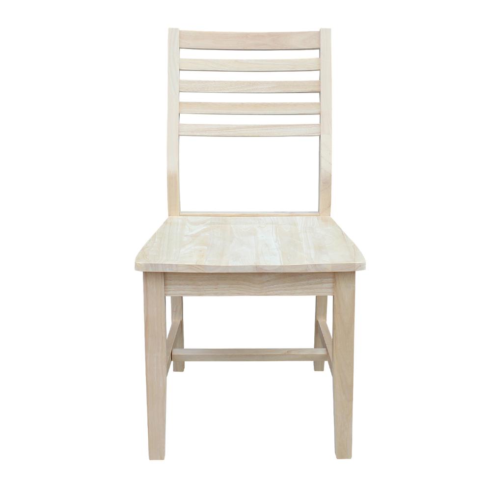 Set of Two Aspen Slat Chairs, Unfinished. Picture 6