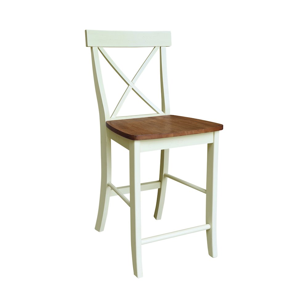 X-Back Counter Height Stool - 24" Seat Height. Picture 4