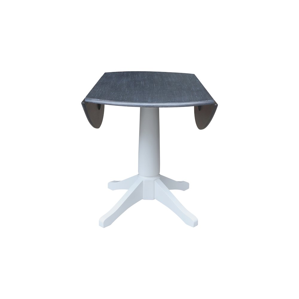 42 In Round dual drop Leaf Pedestal Table - 30.3 "H. Picture 5