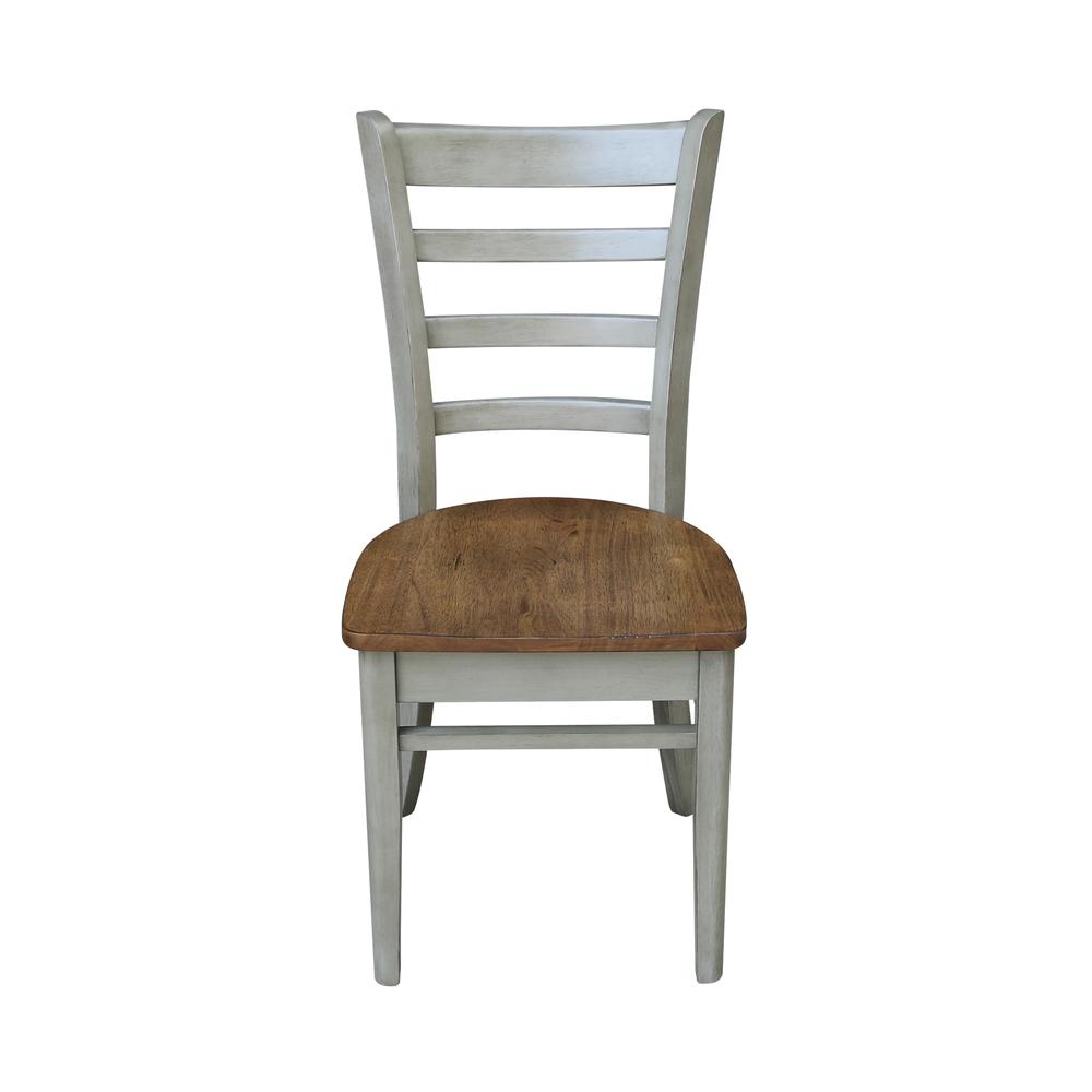 Emily Side Chair, Hickory/Stone. Picture 7