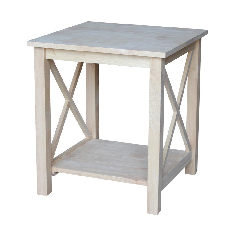 Hampton End Table, Unfinished. Picture 1