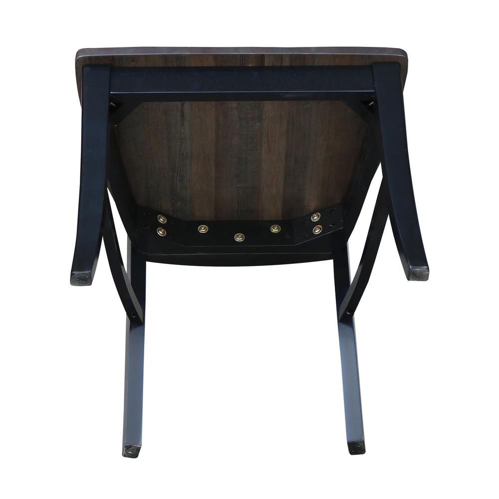 Set of Two Cosmo Chairs, Coal-Black/washed black. Picture 5