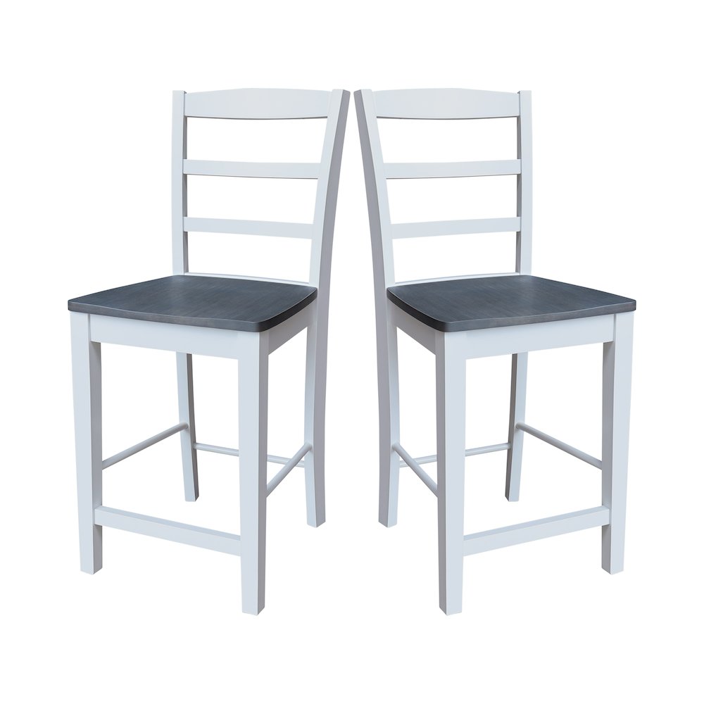 Solid Wood Madrid Counter Height Dining Stool - 24" Seat Height. Picture 6