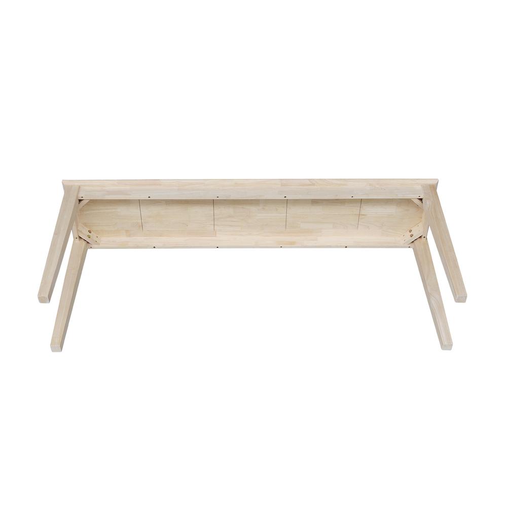 Shaker Console Table - Extended Length-72", Unfinished. Picture 2