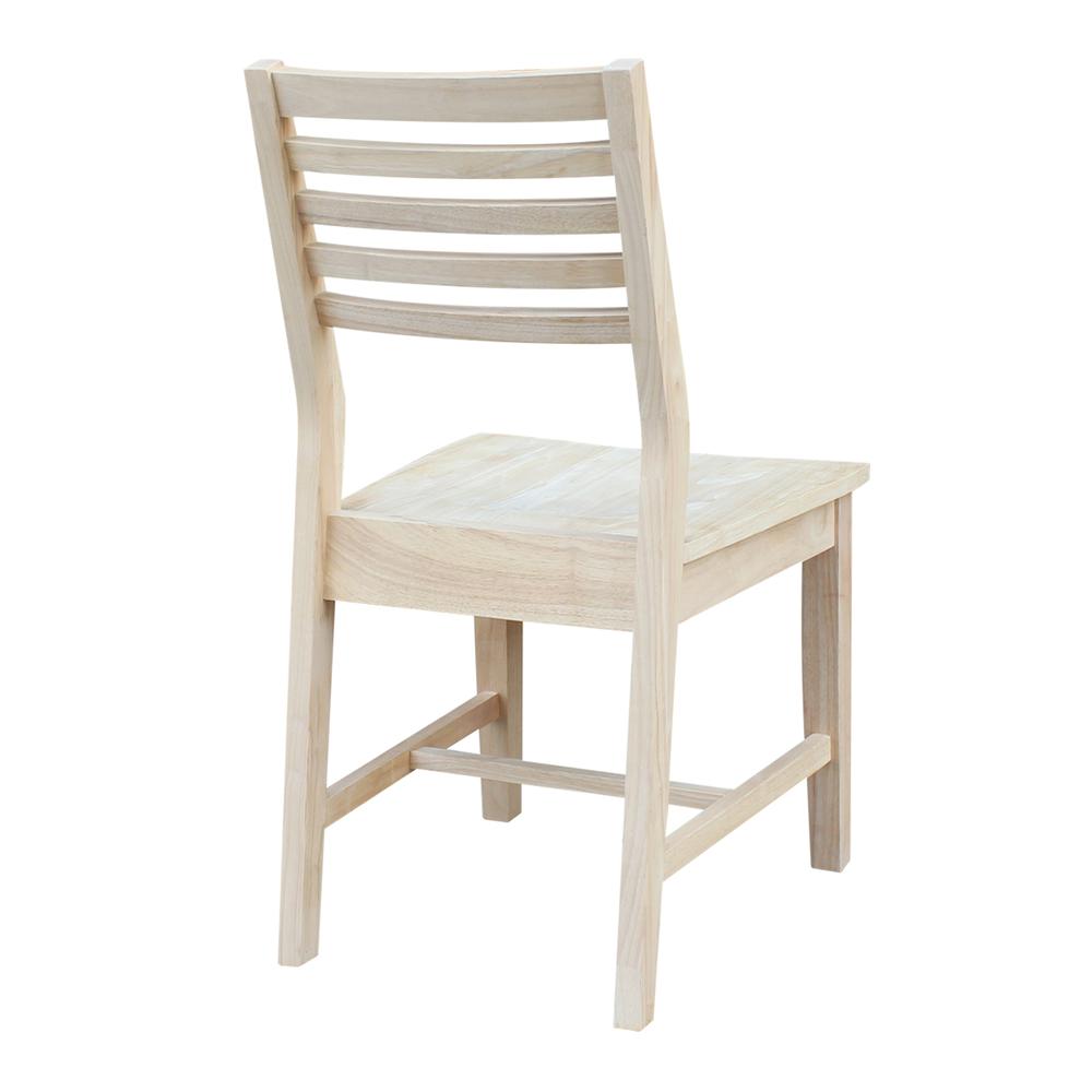Set of Two Aspen Slat Chairs, Unfinished. Picture 7