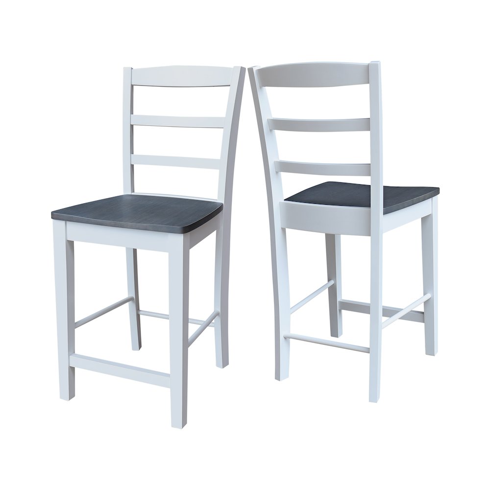 Solid Wood Madrid Counter Height Dining Stool - 24" Seat Height. Picture 1